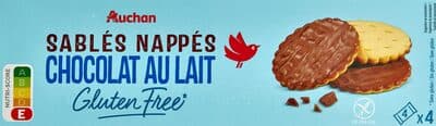 Sablés nappés chocolat au lait