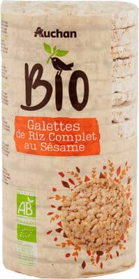 Galettes de riz complet au sésame