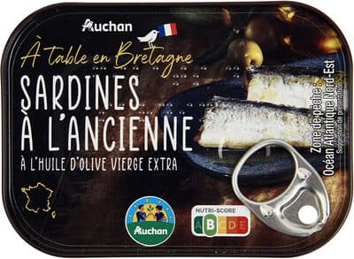 Sardines à l'ancienne à l'huile d'olive vierge extra
