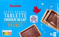 Petit beurre tablette chocolat lait pocket