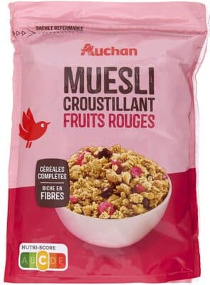 Müesli croustillant fruits rouges