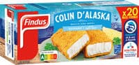 Tranches panées de Colin d'Alaska MSC