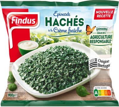 Epinards hachés à la crème