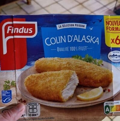 Colin d'Alaska pané fish and chips