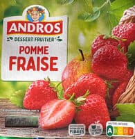 Dessert fruitier pomme fraise