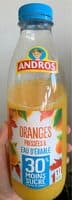 Oranges pressees et eau d'erable