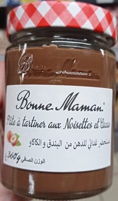 Pâte à tartiner aux noisettes et au cacao