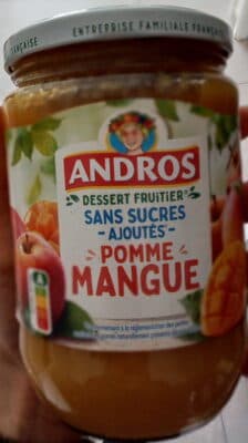 Dessert fruitier Pomme Mangue sans sucres ajoutés