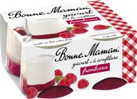 Yaourt à la confiture framboise