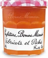 Bonne Maman - Apricot and Peach French Jam, 13oz (370g) Jar