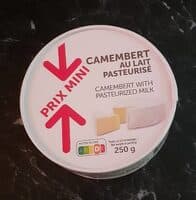 Camembert au lait pasteurisé