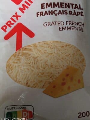 Emmental français râpé