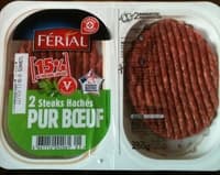 2 Steaks Hachés Pur Bœuf