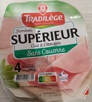Jambon supérieur Cuit à l'étouffée Sans couenne