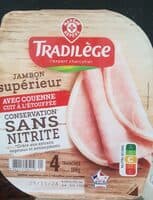 Jambon supérieur sans nitrite