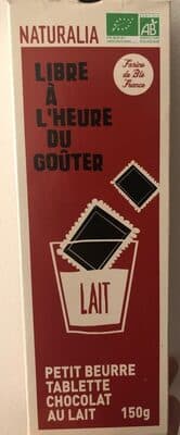 Petit beurre tablette chocolat au lait