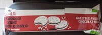 Galettes avoine chocolat noir