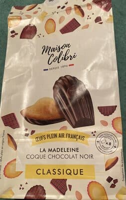 La madeleine coque chocolat noir