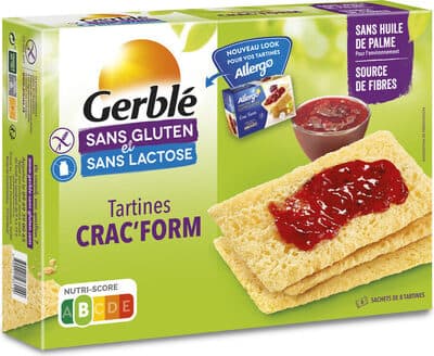 Crac'Form Gerblé Sans Gluten et Sans Lactose