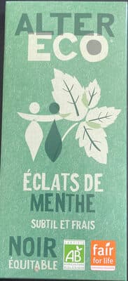Noir Pérou éclats de menthe