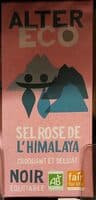 Chocolat Noir au Sel Rose de l'himalaya