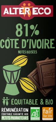 Chocolat Alter Eco 81% cacao