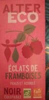 chocolat noir Pérou éclats de framboise