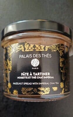 pâte à tartiner noisettes et thé chaï impérial