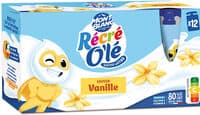 RÉCRÉ O'LÉ Goûter laitier Gourdes Saveur Vanille 12x85g