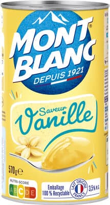 MONT BLANC Crème dessert Boîte Saveur Vanille 570g