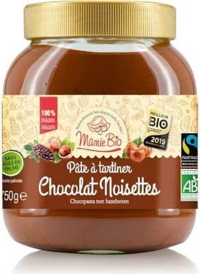 Pate à tartiner chocolat noisette équitable bio