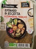 6 bouchées épinard & ricotta à l'emmental français