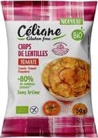 Chips de lentilles tomates
