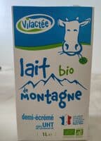 Lait demi-écrémé bio