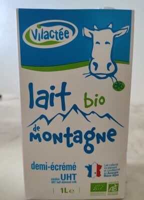 Lait demi-écrémé bio