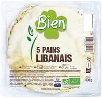 Pain libanais bio x 5 300g