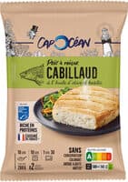 Prêt à poêler cabillaud MSC à l'huile d'olive et basilic - 200g - Frais