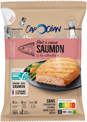 Prêt à poêler saumon ASC à la ciboulette - 200g - Frais