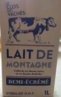 Lait Demi Écrémé