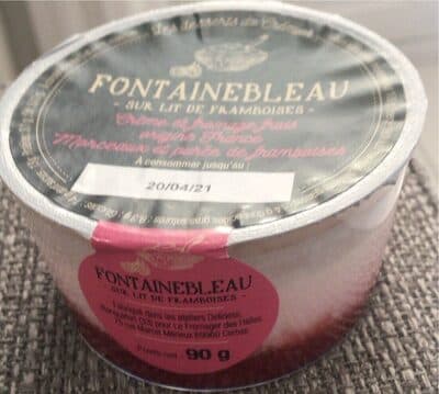 Fontainebleau sur lit de framboise
