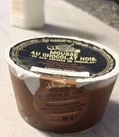 Mousse chocolat noir, pépites de chocolat