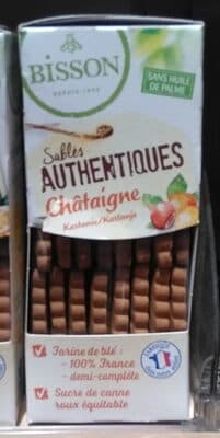 Les sablés authentiques châtaigne