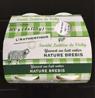 Yaourt au lait entier nature brebis