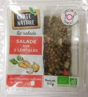Salade aux 2 lentilles