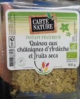 Instant fraîcheur - Quinoa aux châtaignes d'Ardèche et fruits secs bio