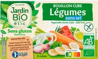 Bouillon cube Légumes sans sel sans gluten