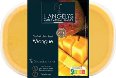 Sorbet plein fruit Mangue 500G/750ml 2022