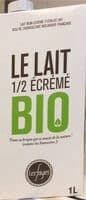 Lait demi écrémé bio