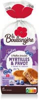 Muffins brioches myrtille pavot 210g