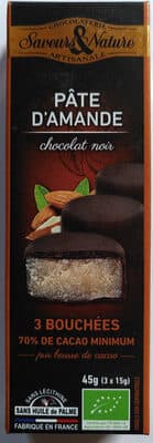 Pâte d'amande - Chocolat noir